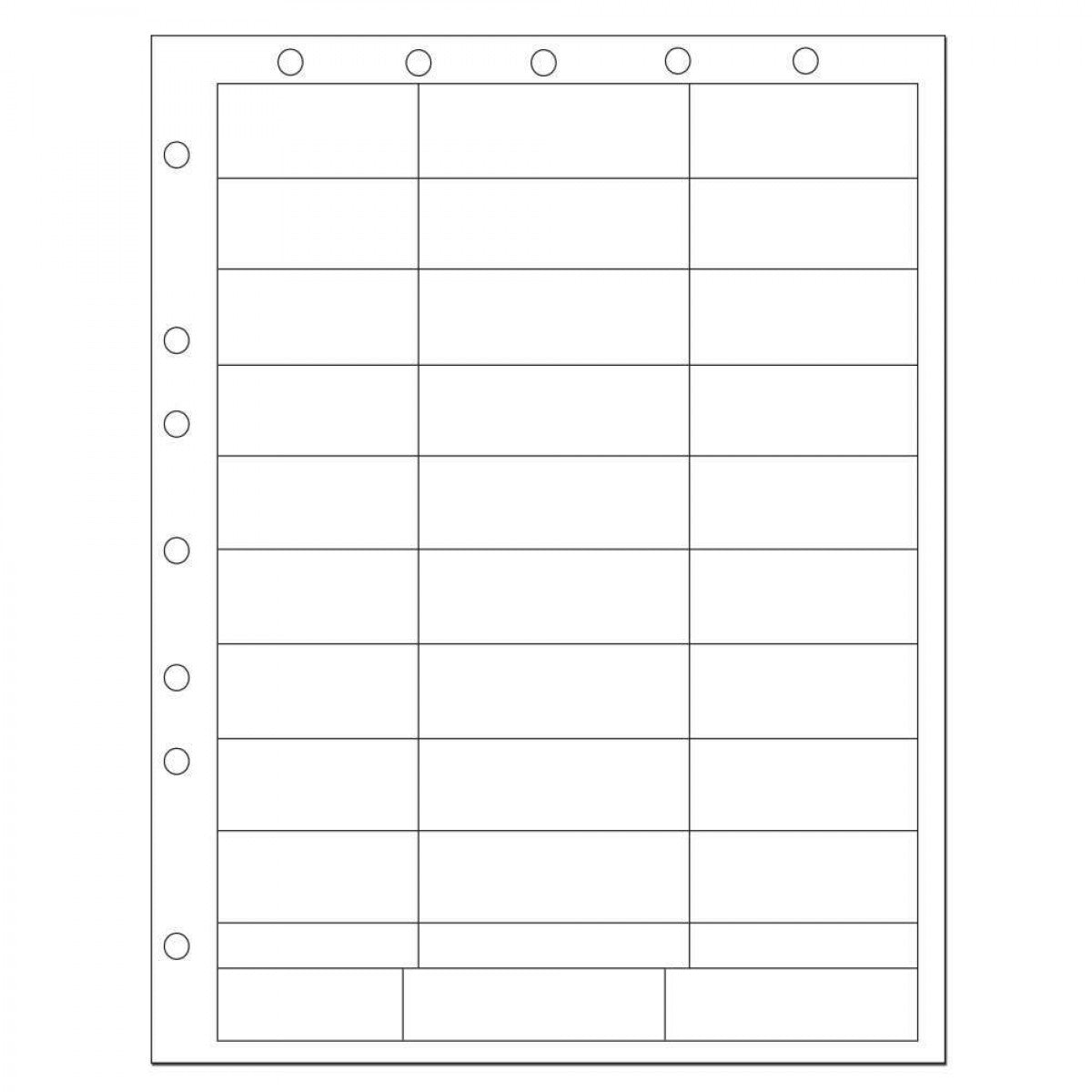 Chart Labels Laser Portrait With Holes, Multiple Size Labels X White ...