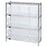 Quantum Storage Systems Clear Store-Max Bins w / Chrome Shelf - SHELF BIN, STORE MAX, CLEAR VIEW, W/9 BINS - WR4-39-1236-809CL