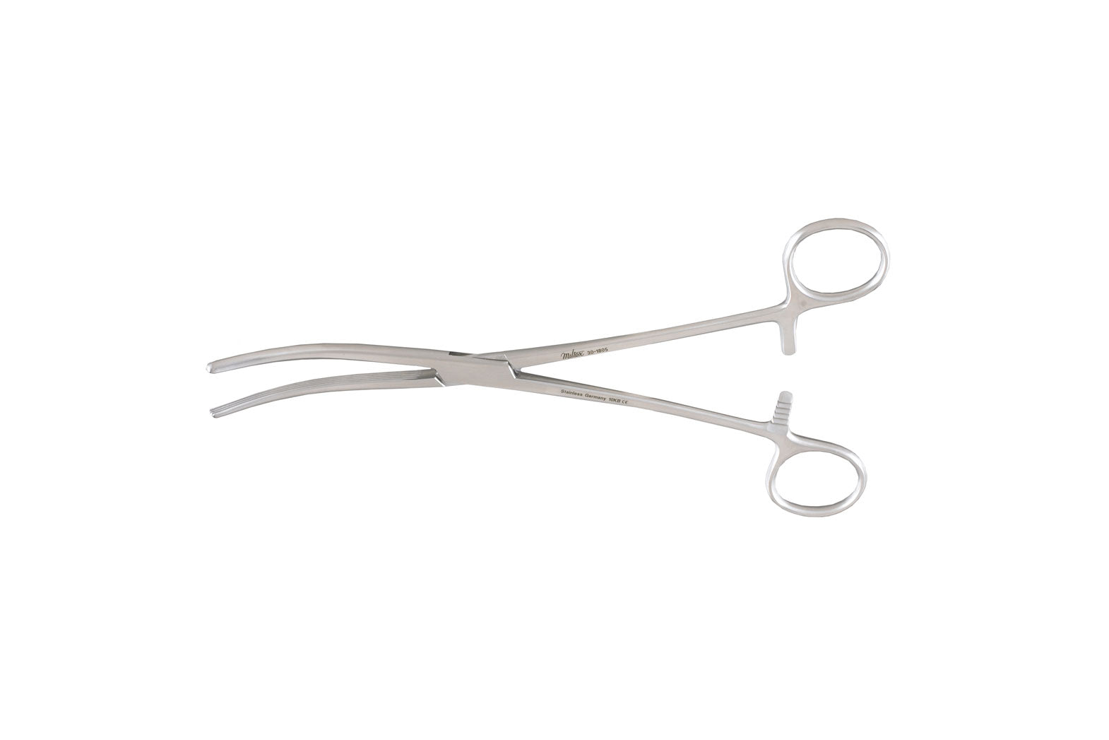 Miltex-Integra Miltex Forcep Pean 10-1/4" Longitudinal Serrated Curved SS Ea